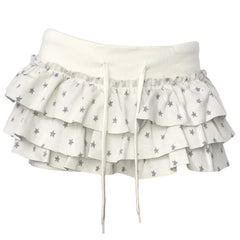 y2k ruffled mini skirt boogzel clothing