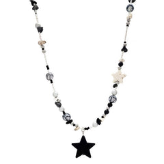 y2k star beaded necklace boogzel clothing