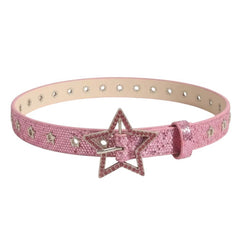 y2k star girl rhinestone belt boogzel clothing