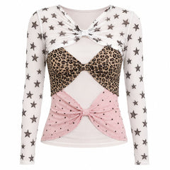 y2k star mesh long sleeve top boogzel clothing