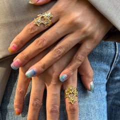 y2k stars ring boogzel clothing