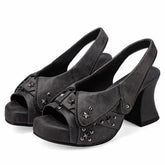 y2k star stud platform heel sandals boogzel clothing