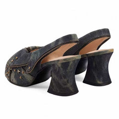 y2k star stud platform heel sandals boogzel clothing