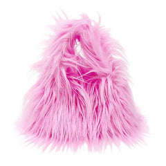 pink fuzzy mini bag boogzel clothing