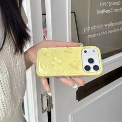 yellow tropical flowers iphone case boogzel clothing