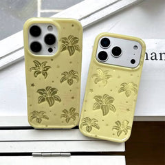 yellow tropical flowers iphone case boogzel clothing