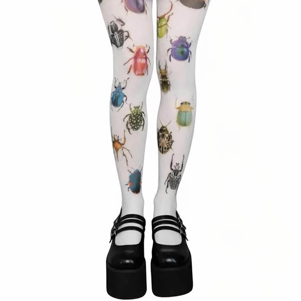 2000s bug patterned tights boogzel clothing