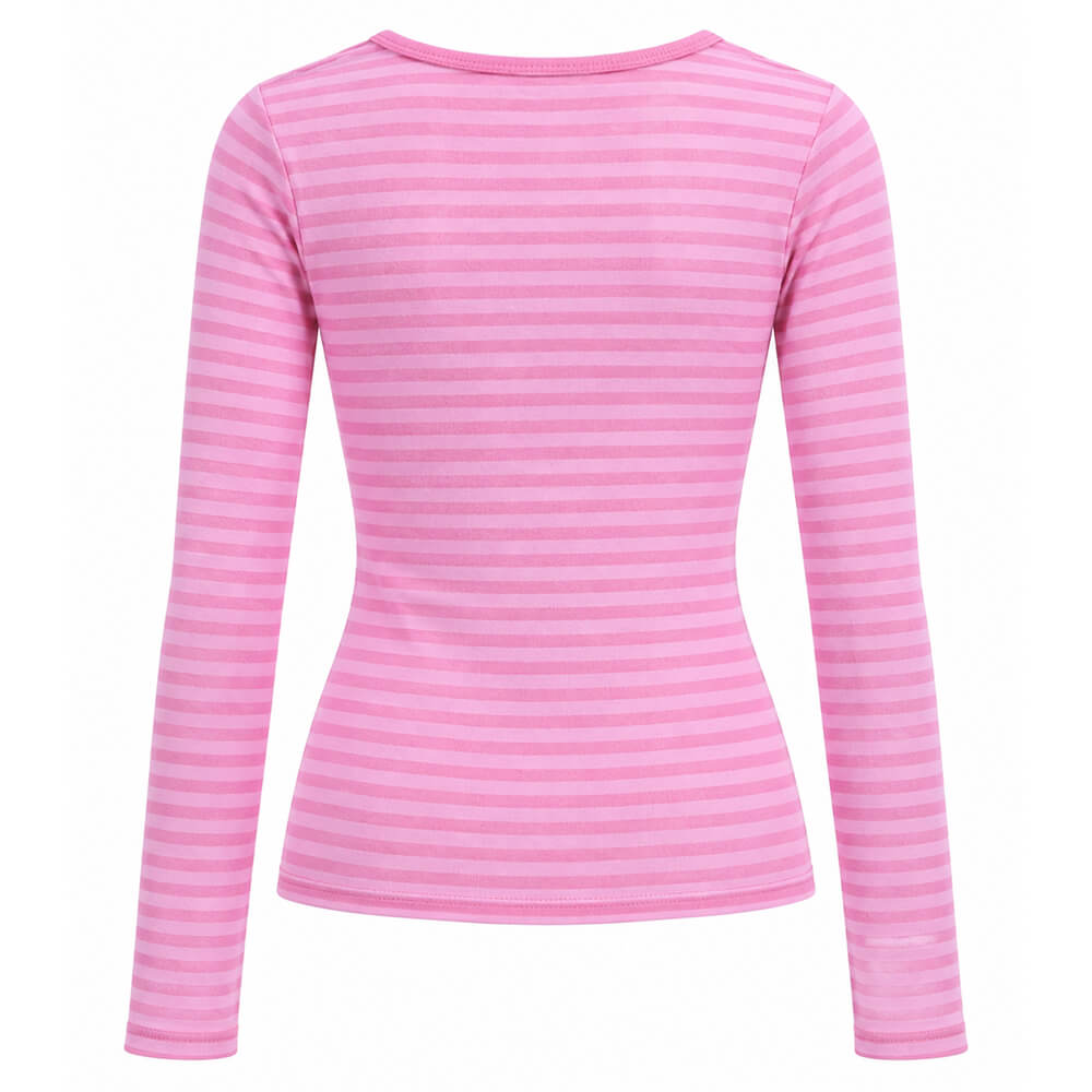 2000s striped henley long sleeve top boogzel clothing