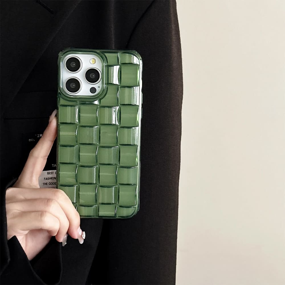 3D cube weave iphone case boogzel clothing