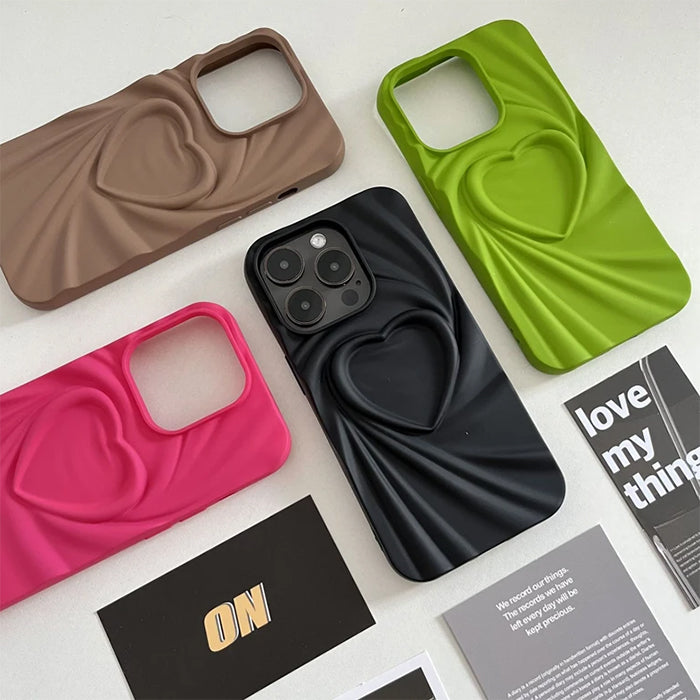 3d heart iphone case boogzel clothing