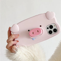 3d pig silicone iphone case boogzel clothing