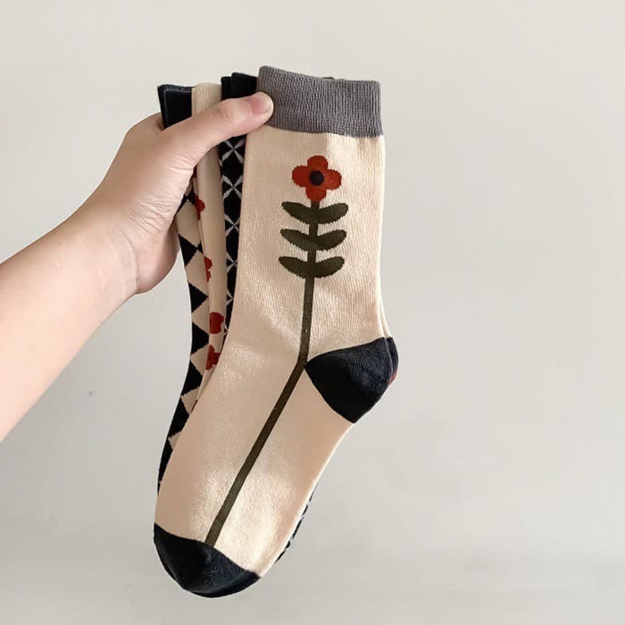 flower aesthetic socks boogzel apparel