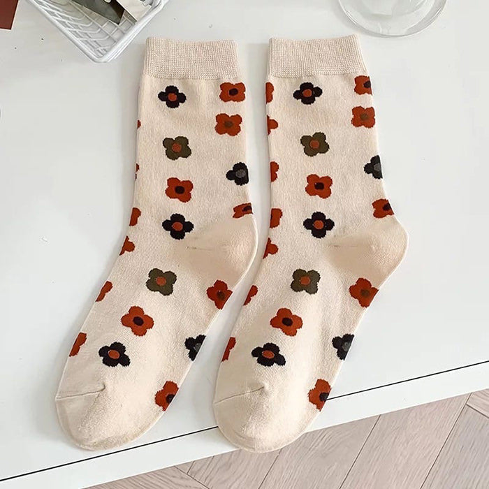 cottagecore floral socks boogzel apparel