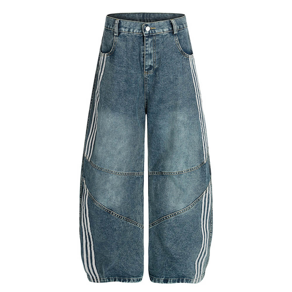 90s aesthetic side stripe jeans boogzel clothing