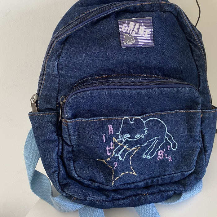 denim backpack boogzel clothing