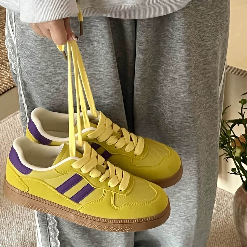 90s aesthetic yellow sneakers boogzel clothing