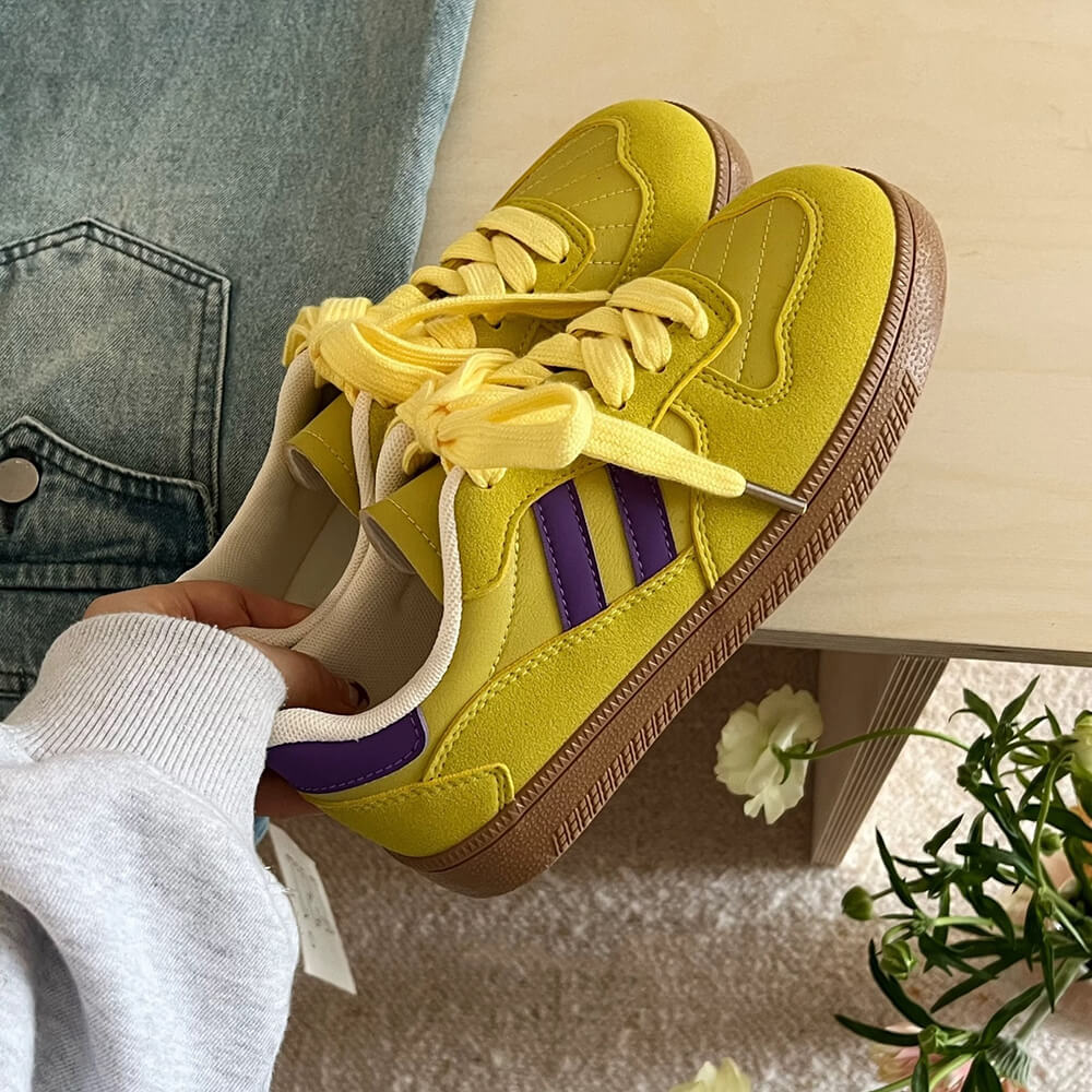 90s aesthetic yellow sneakers boogzel clothing