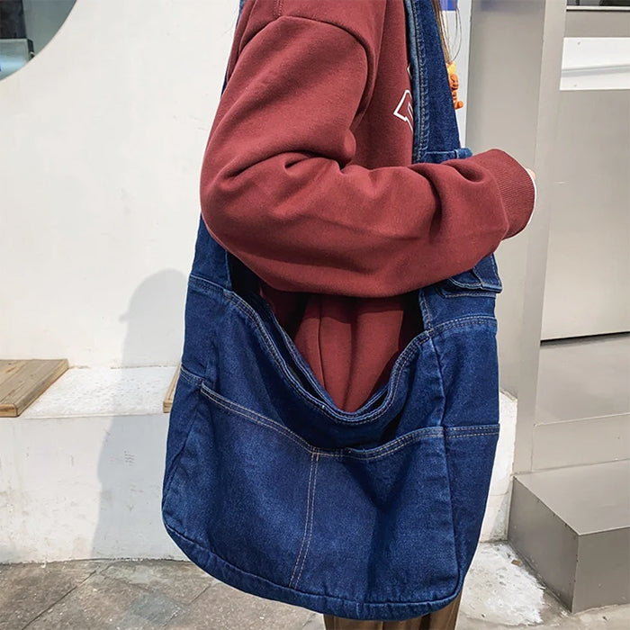 90s denim shoulder bag boogzel clothing
