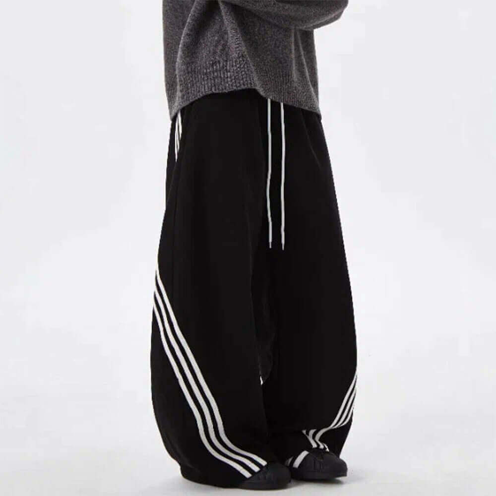 90s side stripe baggy sweatpants boogzel clothing