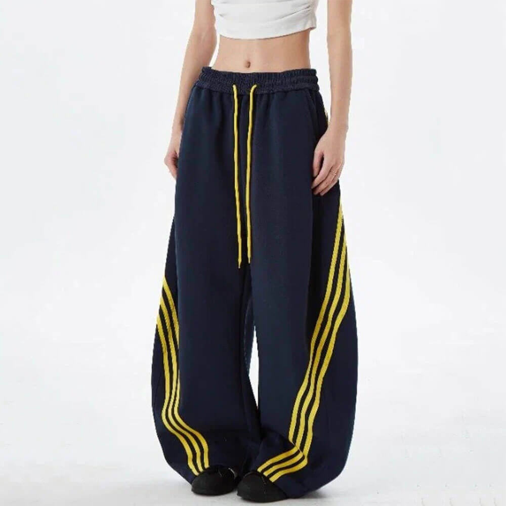 90s side stripe baggy sweatpants boogzel clothing