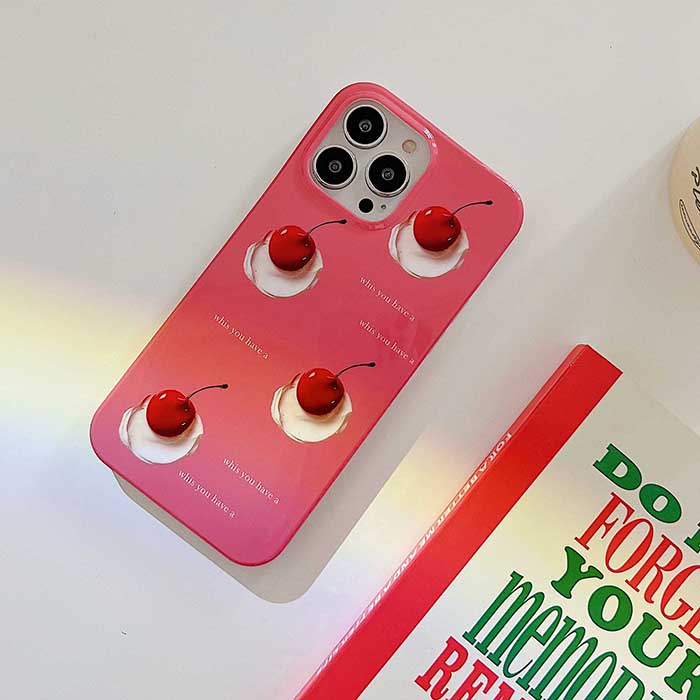 aesthetic cherry iphone case boogzel apparel