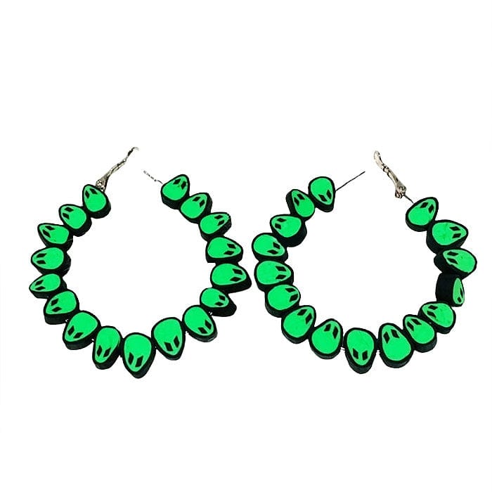 alien earrings boogzel apparel
