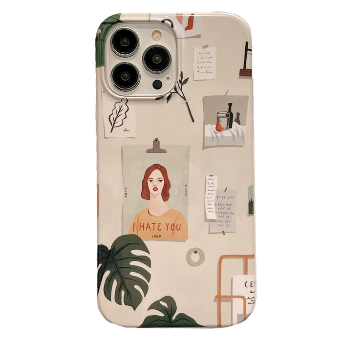 artsy aesthetic girl iphone case boogzel apparel