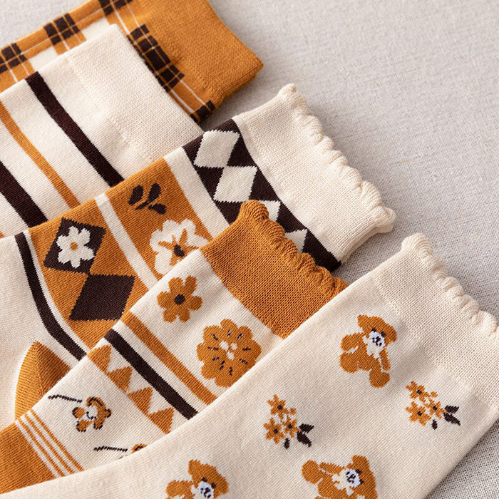 brown aesthetic socks boogzel apparel