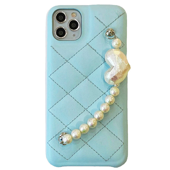 blue pearl chain iphone case boogzel apparel