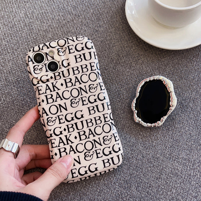 bacon egg iphone case boogzel apparel