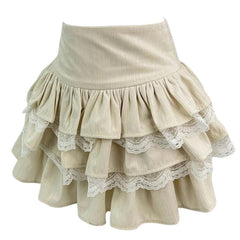 Ballerina Core Ruffled Lace Skirt - Boogzel Clothing - BBallerina core aesthetic