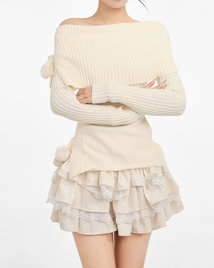 Ballerina Core Ruffled Lace Skirt - Boogzel Clothing - BBallerina core aesthetic