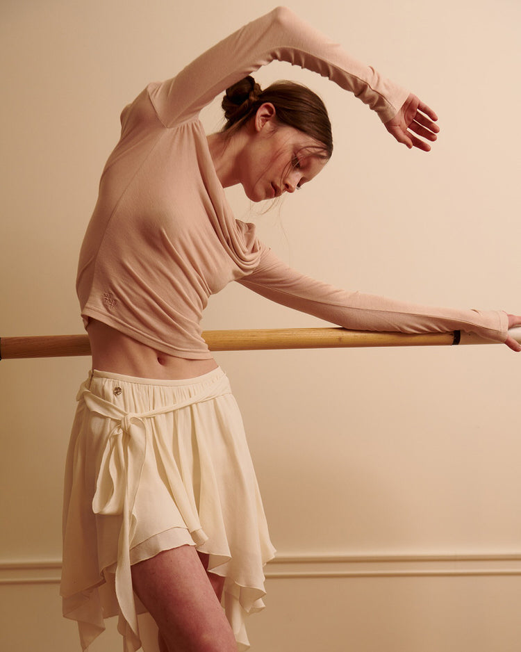 Balletcore skirt, ballet skirt, mini skirt, Balletcore Asymmetrical Mid Skirt