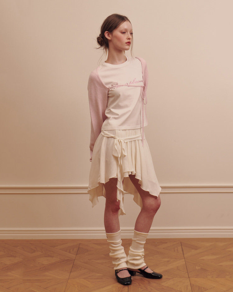 Balletcore skirt, ballet skirt, mini skirt, Balletcore Asymmetrical Mid Skirt
