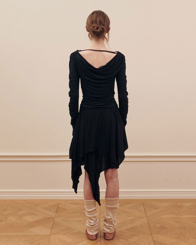 Balletcore skirt, ballet skirt, mini skirt, Balletcore Asymmetrical Mid Skirt