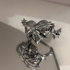 Barb Wide Heart Ring boogzel apparel