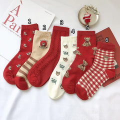 bear pattern socks boogzel apparel