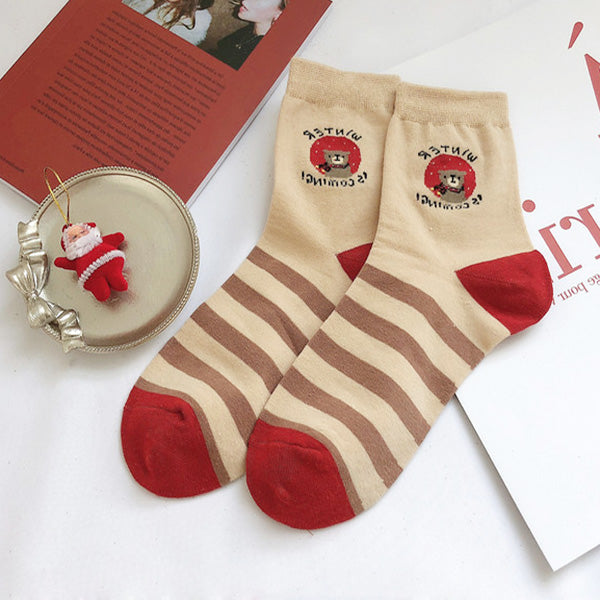 bear pattern socks boogzel apparel