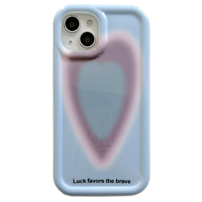 blue gradient heart iphone case boogzel apparel