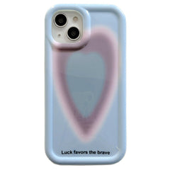 blue gradient heart iphone case boogzel apparel