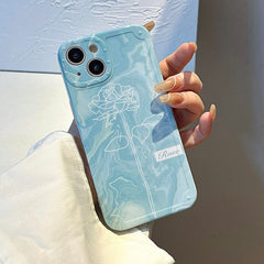 blue flower iphone case boogzel apparel