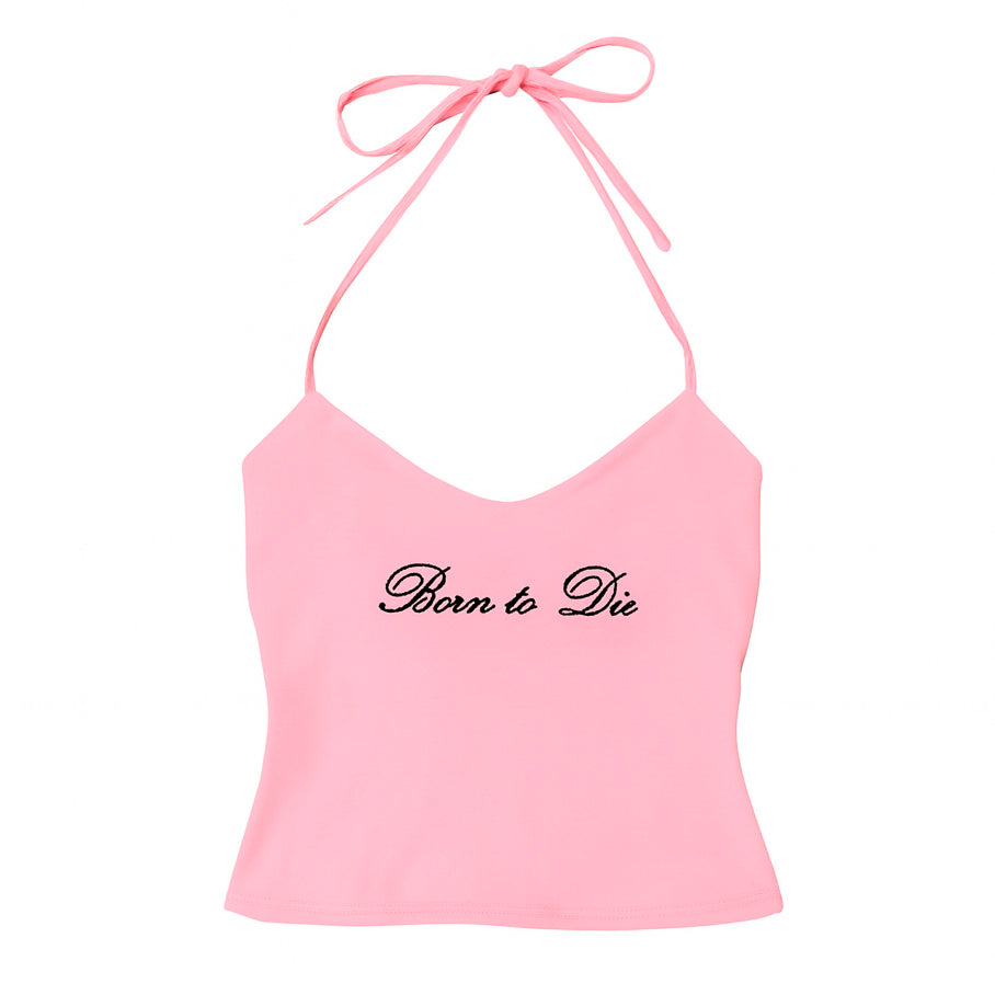Born-to-Die-Y2K-Halter-Top