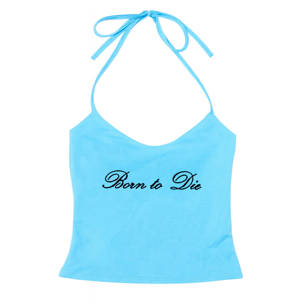 Born-to-Die-Y2K-Halter-Top