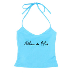 Born-to-Die-Y2K-Halter-Top