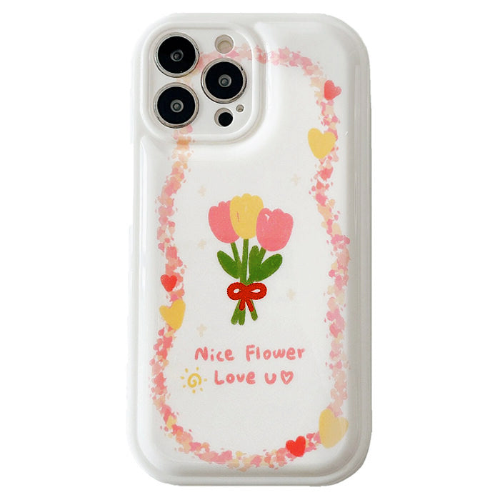 bouquet of tulips iphone case boogzel apparel
