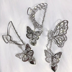 butterfly chain hair claw boogzel apparel