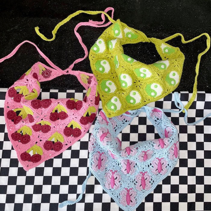 Butterfly Crochet Hair Scarf boogzel apparel