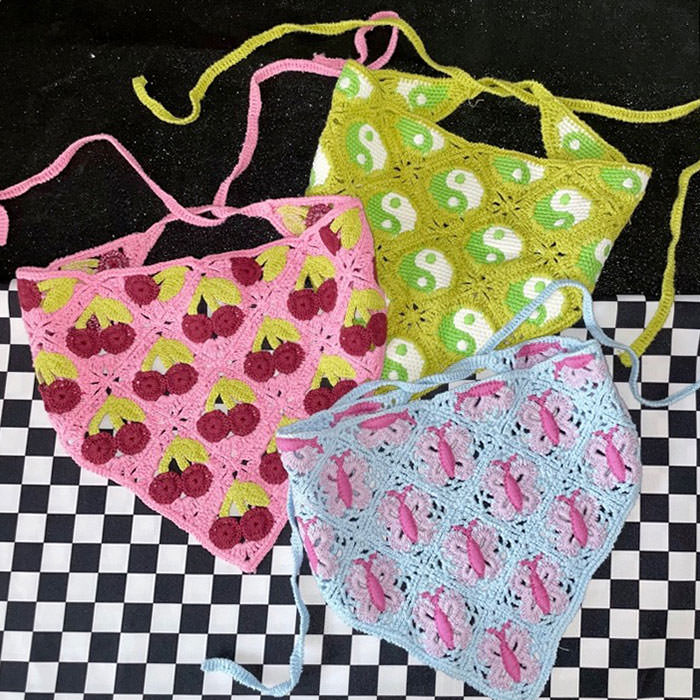 Butterfly Crochet Hair Scarf boogzel apparel