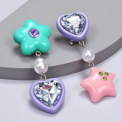 candy heart drop earrings boogzel apparel