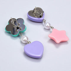 candy heart drop earrings boogzel apparel